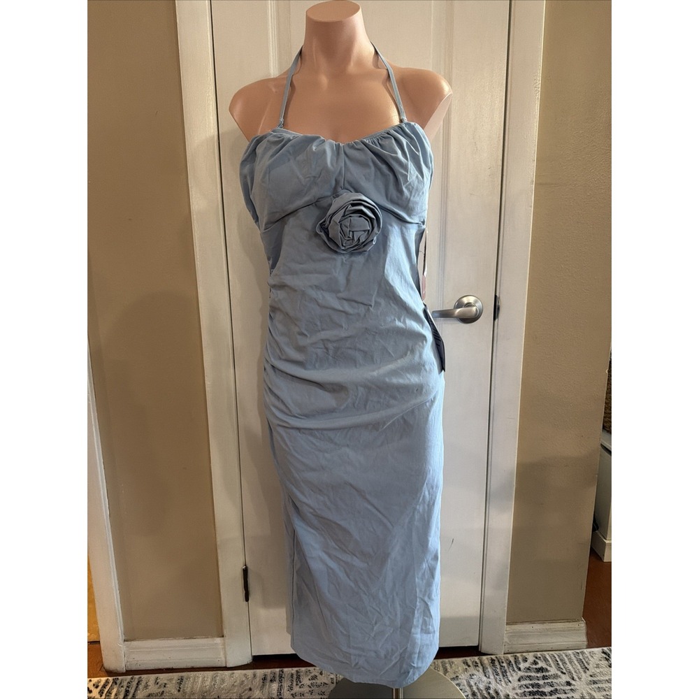 Emerald Sundae Women's Junior's Wild Horses Apparel Sky Blue XL Dress NWT